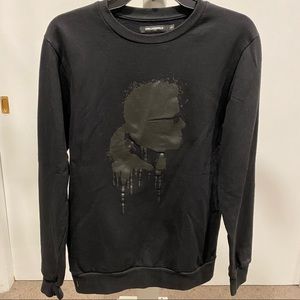 Karl Lagerfeld black crewneck hoodie size small